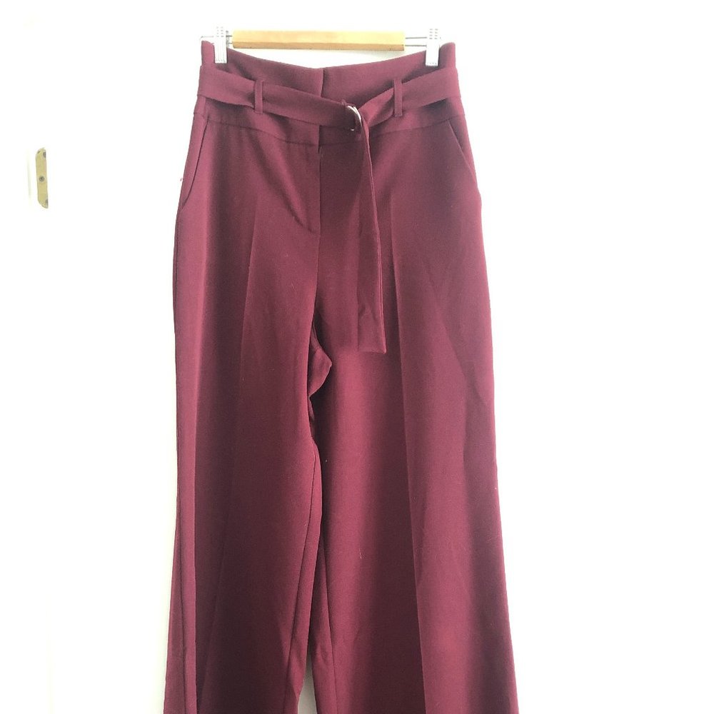 ASOS Tailored Wide Leg High Waist with Belt and Buckle Detail - 8